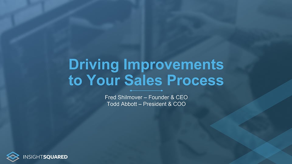 Driving Improvements to Your Sales Process