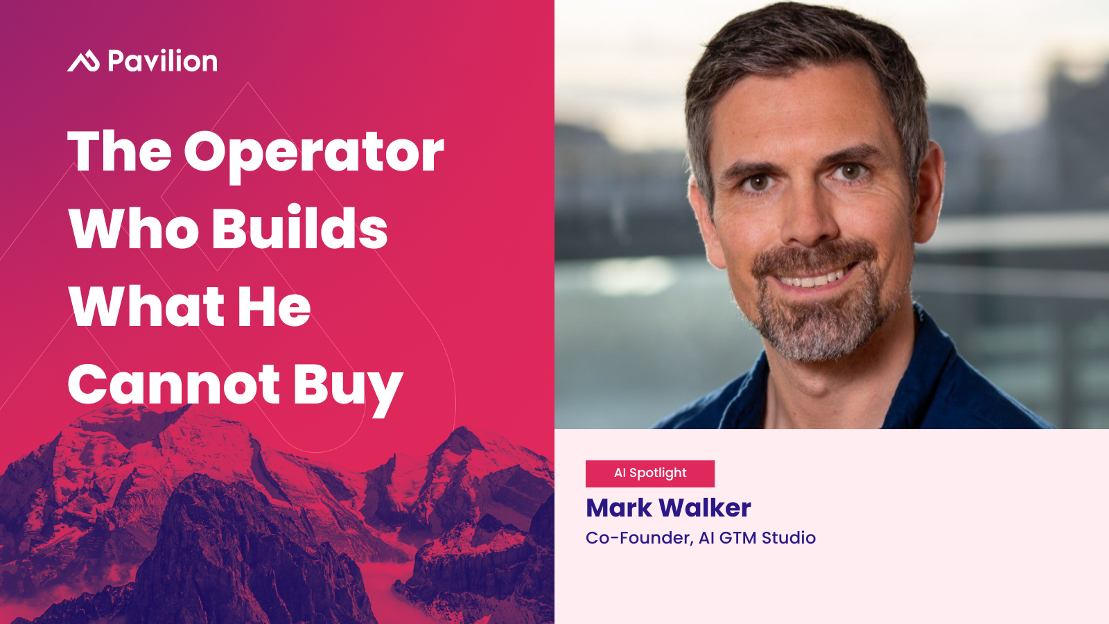 The Operator Who Builds What He Cannot Buy